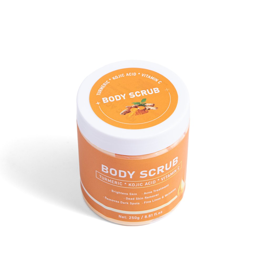 Wholesale OEM Private Label Anti Aging Skincare Colorful Olive Oil Organic Turmeric Body Scrub For All Skin Type