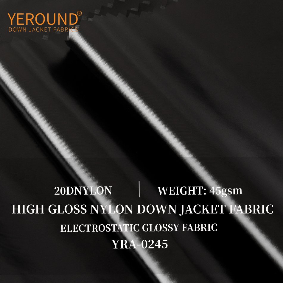 Lightweight 100% Nylon Fabric 20D Nylon down Jacket Fabrics High Oil Soft Wrinkle-Resistant Waterproof Woven Down jacket fabric