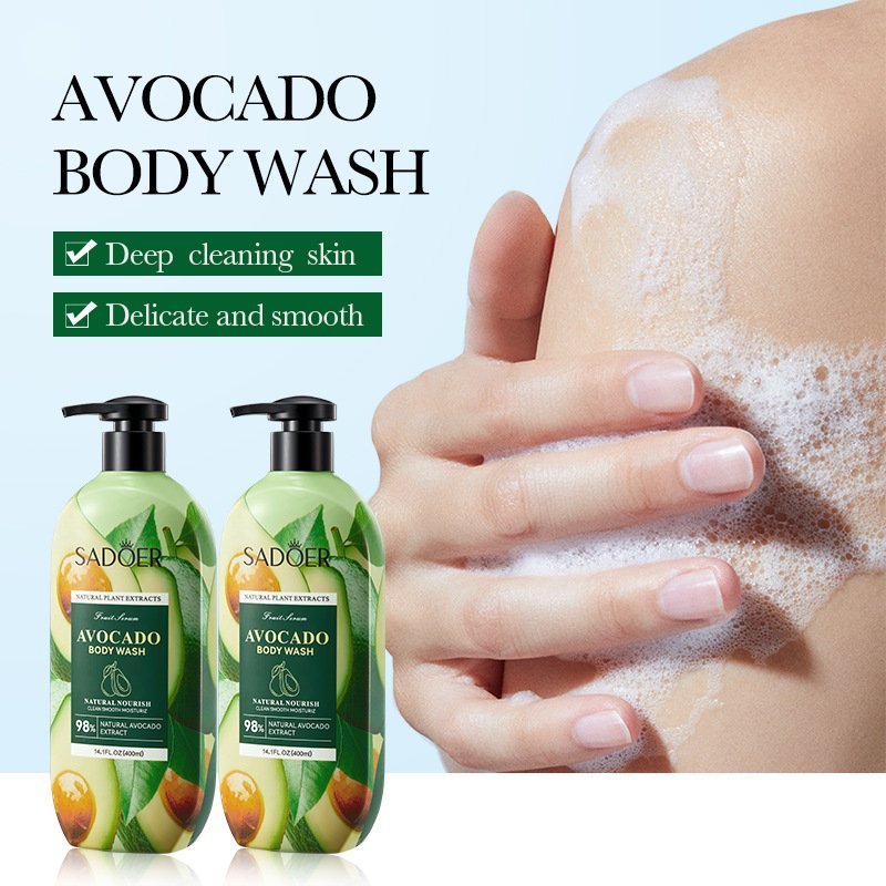Aocado Body Wash Cleansing Gentle Exfoliating Moisturizing Whitening and Smooth