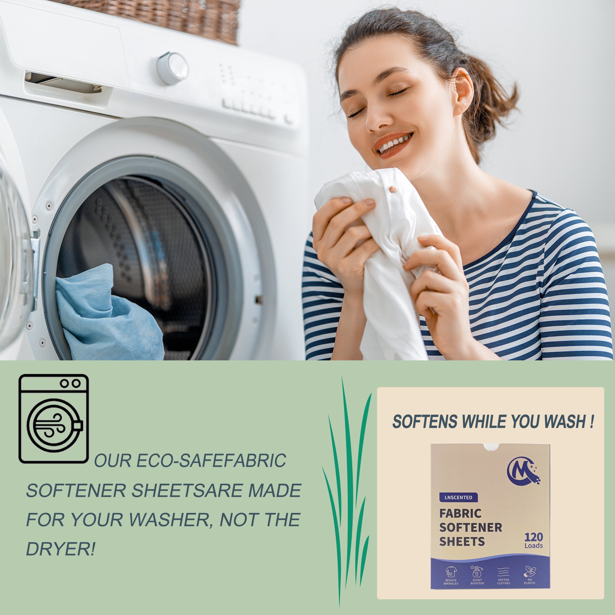 Eco Friendly Fabric Softener Laundry Dryer Sheets Organic Biodegradable Fabric Softener Laundry Dryer Sheets
