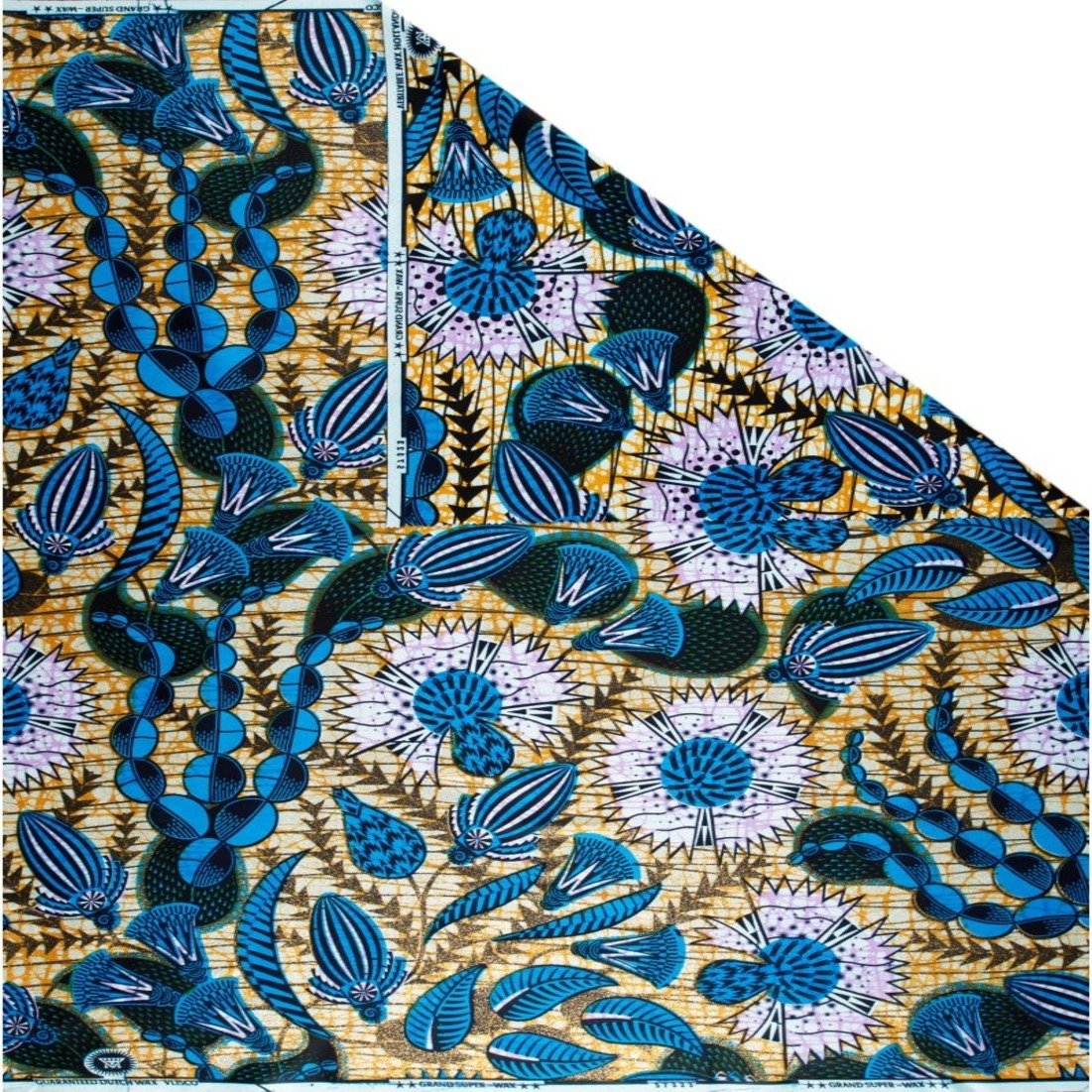 High-Quality African Wax Printed Fabric Holland Loincloth with Vibrant Patterns, Perfect for Traditional Wear and Custom Designs
