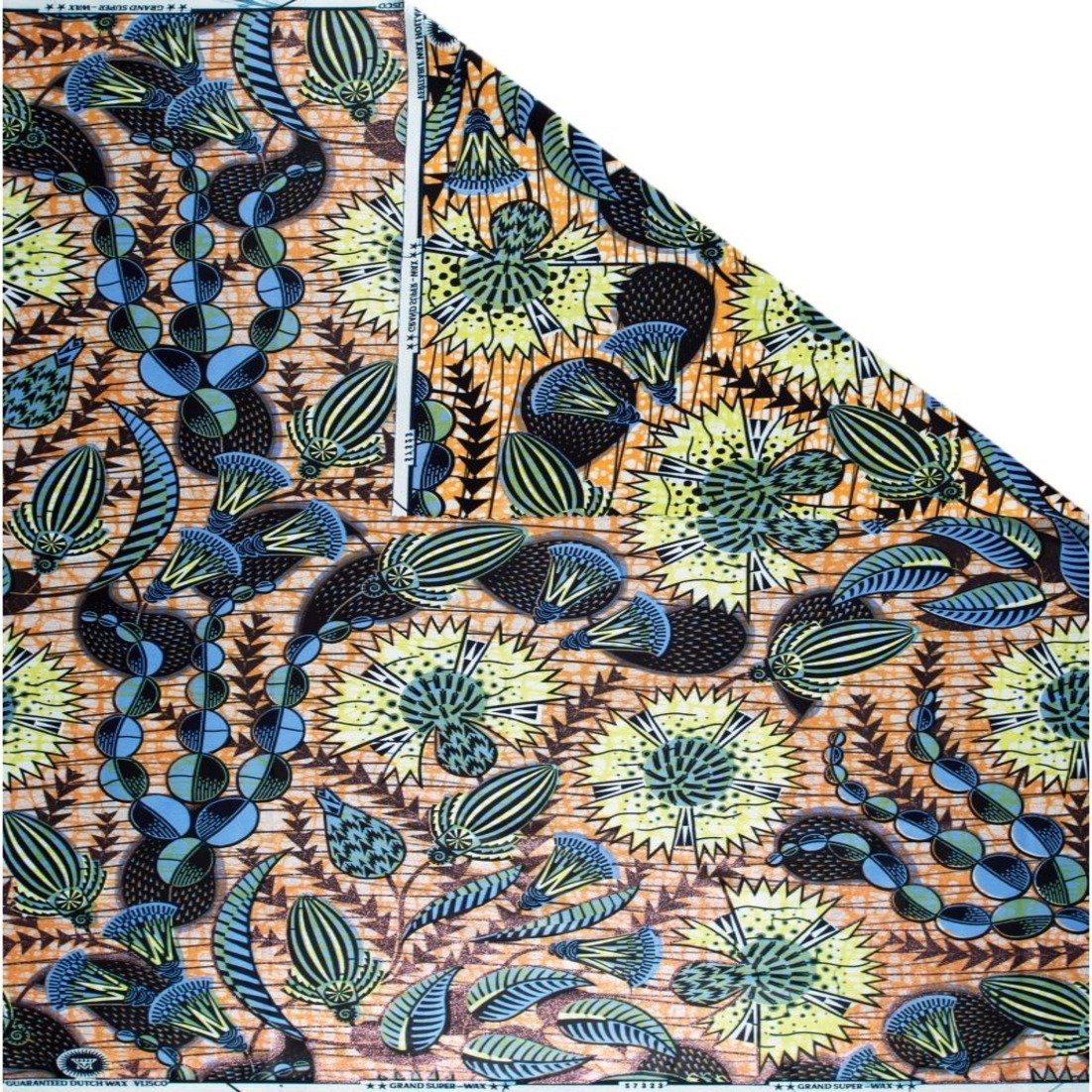 High-Quality African Wax Printed Fabric Holland Loincloth with Vibrant Patterns, Perfect for Traditional Wear and Custom Designs