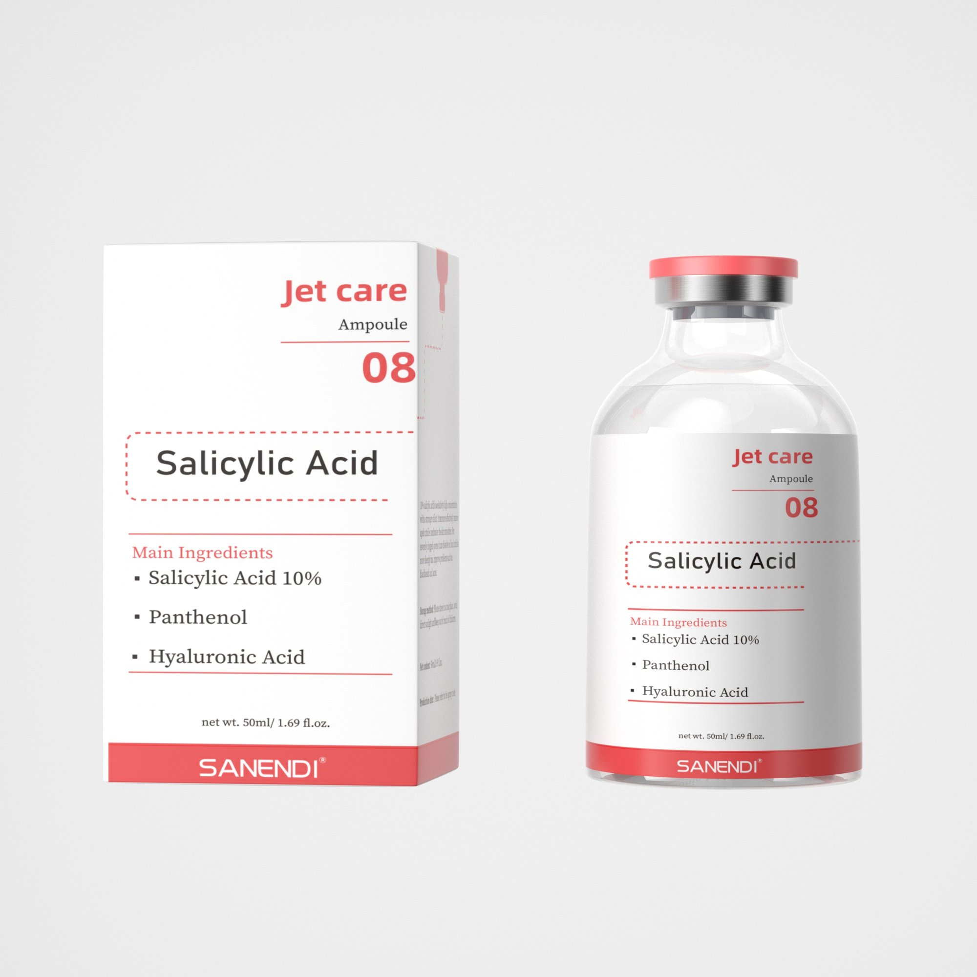 OEM Supplier Anti-aging Collagen Ampoule Firming Anti-wrinkle Hyaluronic Acid Ampoule Beauty Salon 50ml