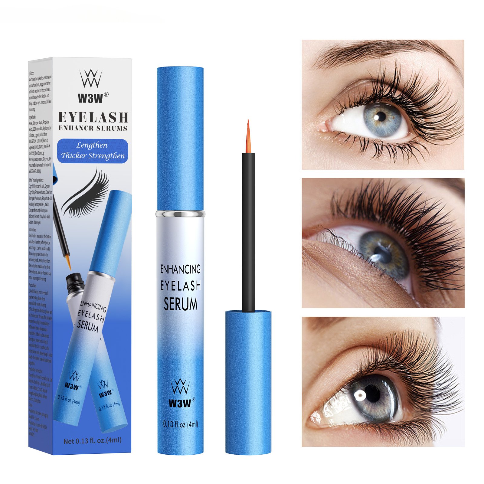 Hot sale longer thicker eyebrow serum Organic Natural Lashes Conditioner Keratin Fluid Serum For Eye Lash Serum Eyelash Growth