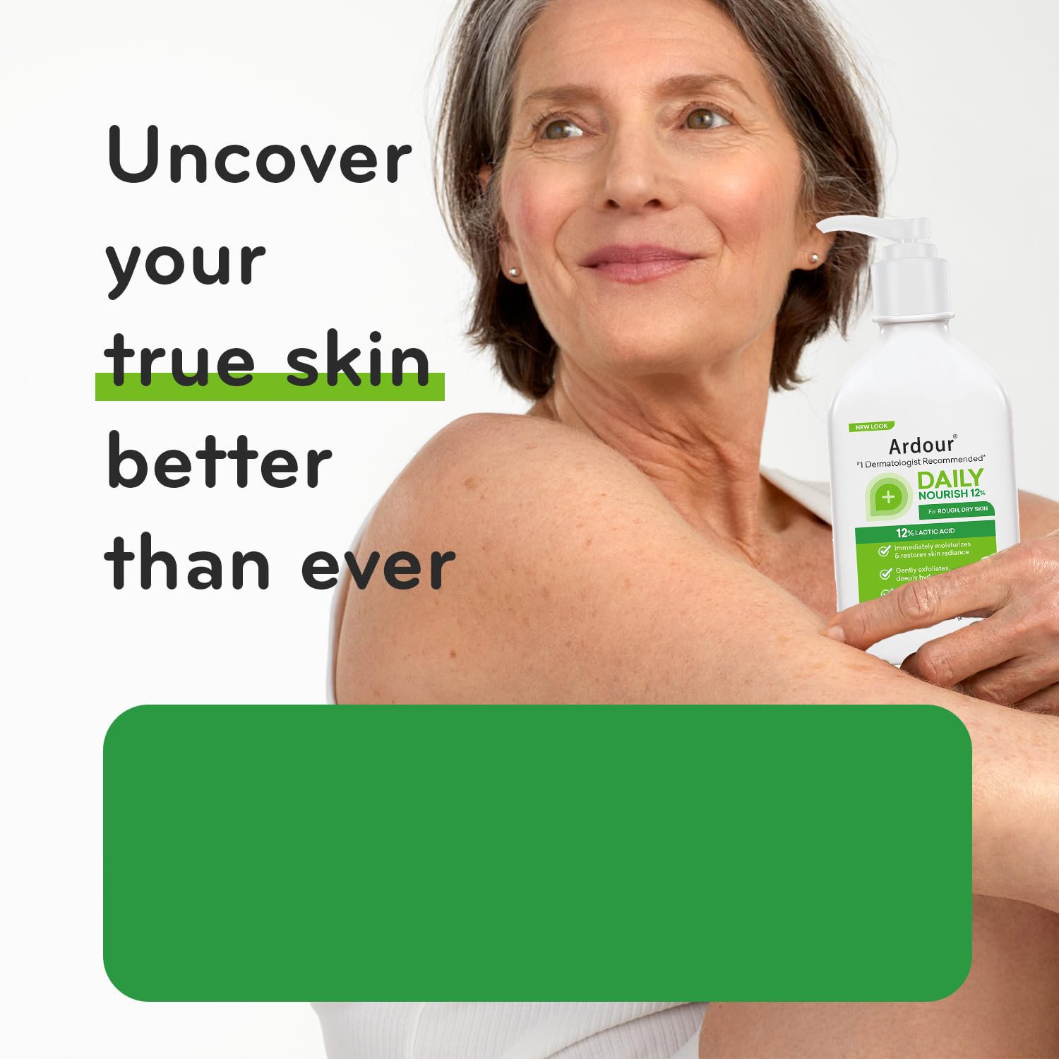 Daily Nourish 12% - 14.1 oz Body Lotion with 12% Lactic Acid - Exfoliator and Moisturizer for Dry Skin