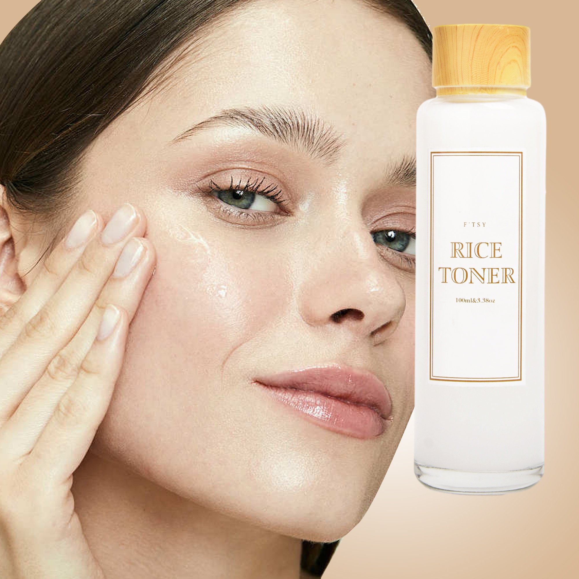 Custom Korean Rice Series Skin care Gift Set Rice Toner Serum Cream Emulsion Dark Spot Removal Skin Care Set