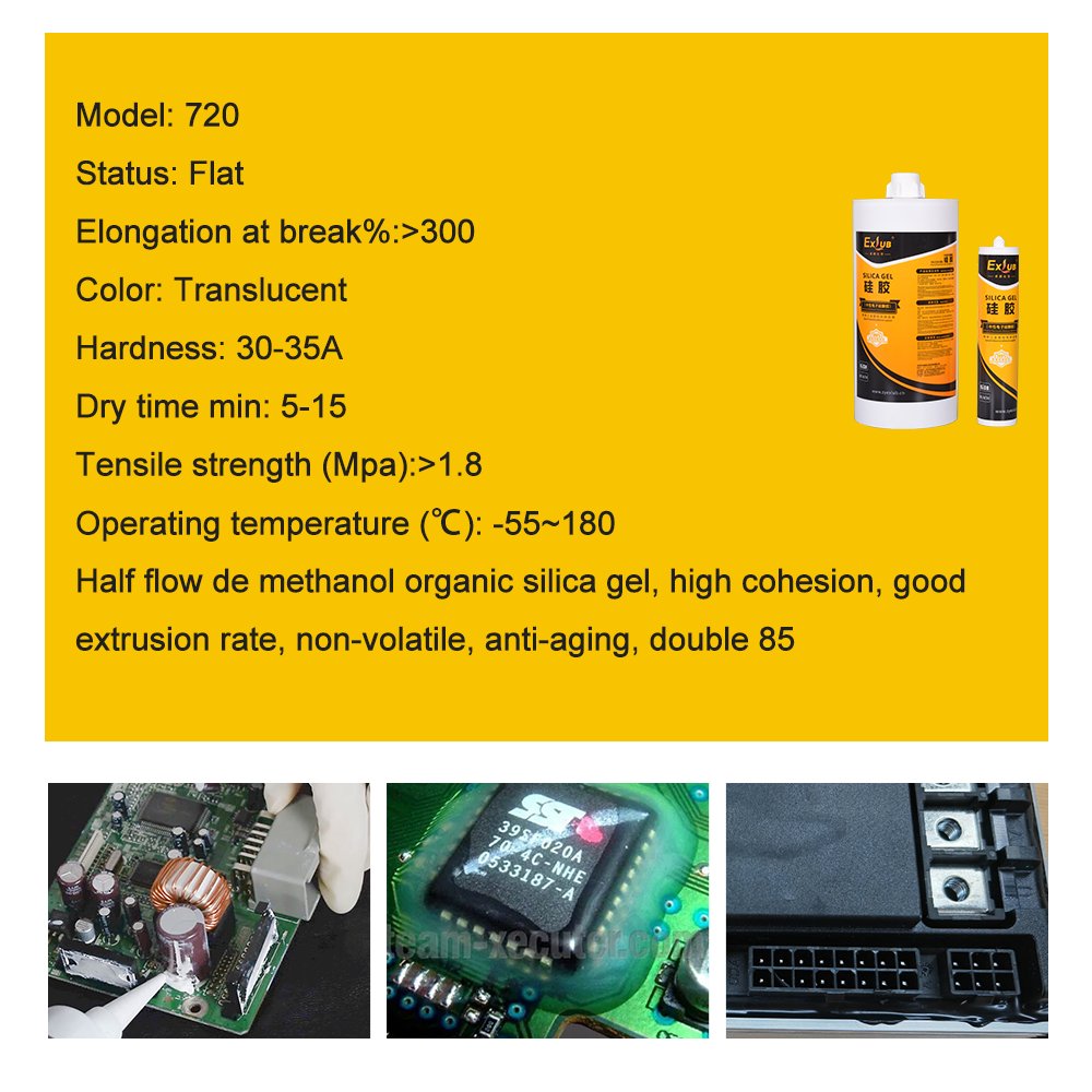 720 coated modified organic silicone module, electronic control components, rigid circuit board sealant