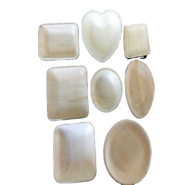 Disposable Areca Palm Leaf Dinner Ware Sets Elegant Disposable Bowls Plates for Parties BBQ Functions Banquets Other Occasions