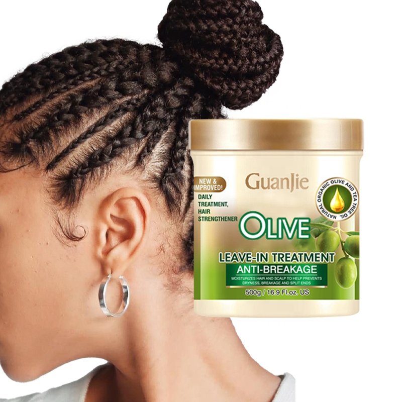Natural Organic Best Deep Leave-in Conditioner For African Hair olives Hair Treatment Cream Dry Dameged Organic Keratin