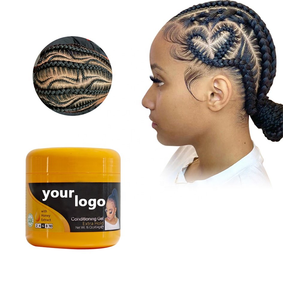 Smooth Edge Control Braid Gel shine jam hair wholesale conditioning gel extra hold private label Braid Gel