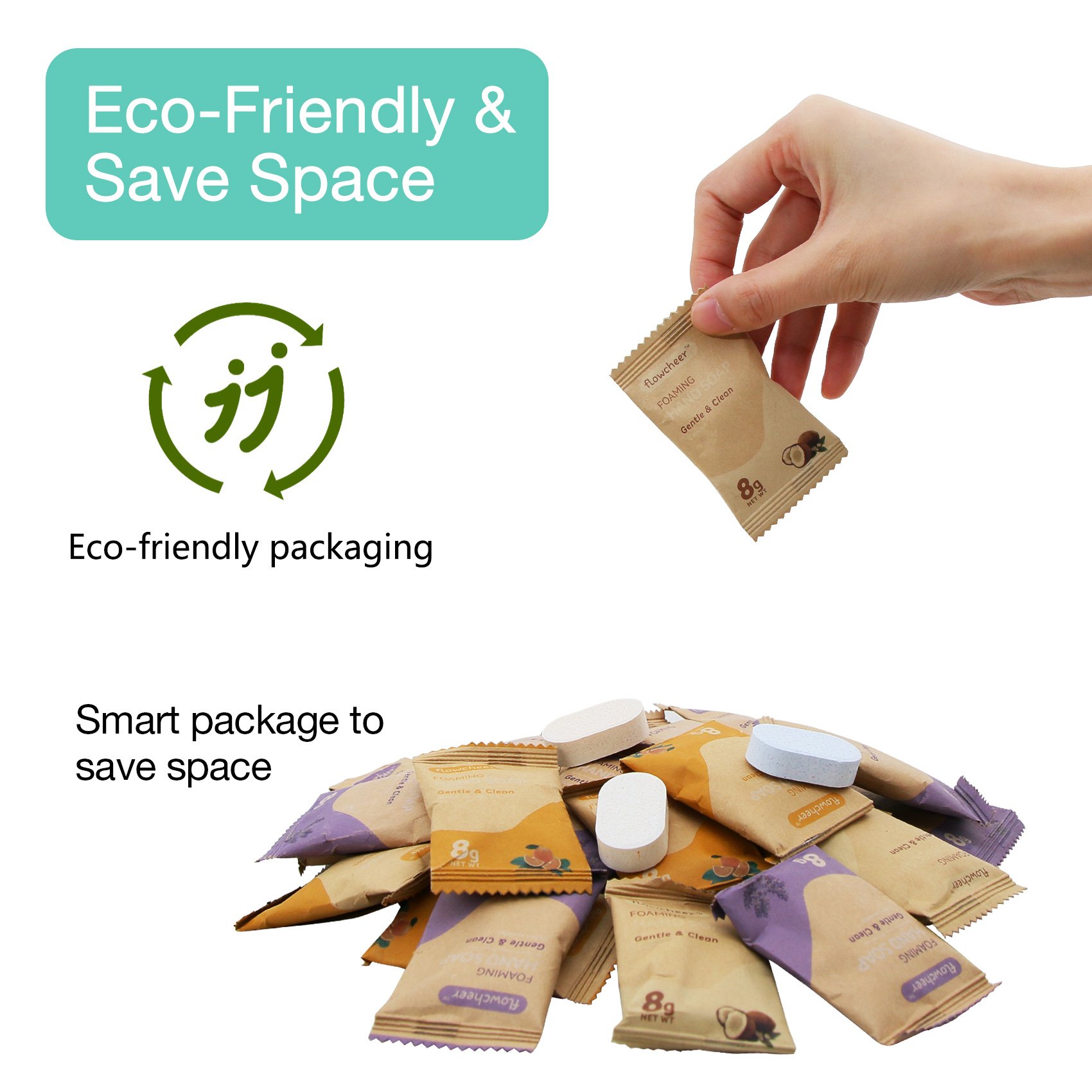 OEM Brand Various Fragrances Hand Clean Tablet Eco-Friendly Foaming Hand Soap Tablets Organic Hand Soap