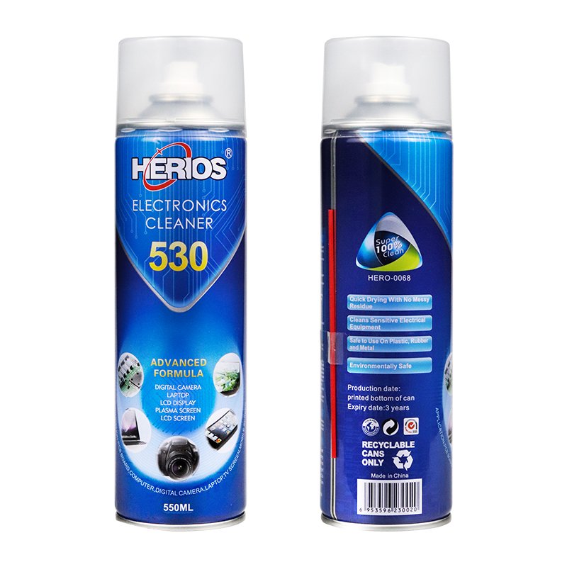 550ml Herios High Quality Quick Dry Electronic Contact Cleaner Spray For Mobile Cell Phone Keyboard