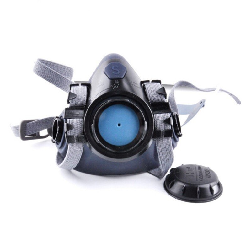Organic Steam Gas Protective Half Mask Half Face Respirator with Silicone and Cotton Material Dust Gas Reusable Half Face Mask