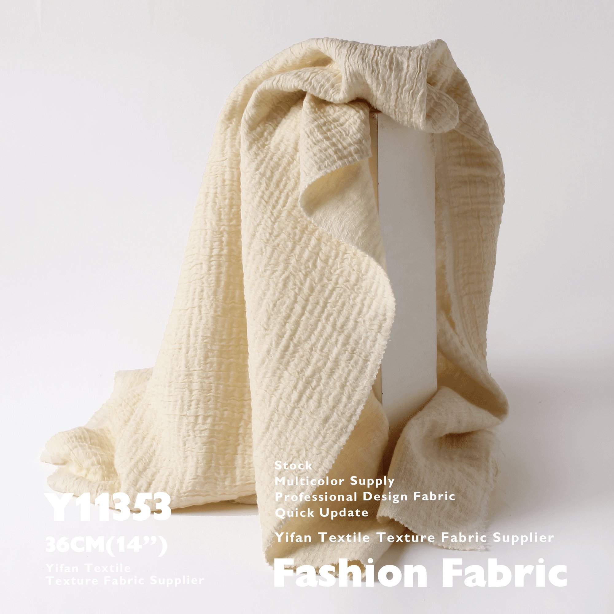 New Fashion Fabric Autumn And Winter Retro Style Origami Texture Messy Linen Surface Thick , Crisp Wool For Sweater Coat Jacket