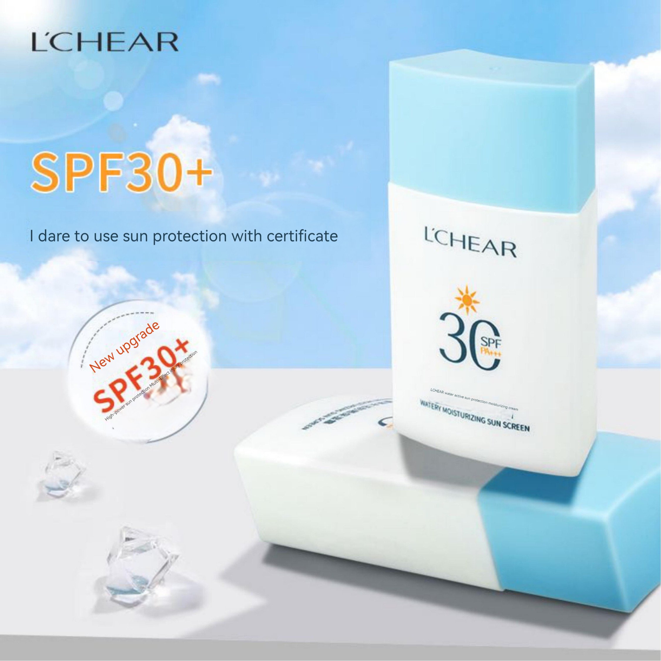 Private Label Wholesale Isolation Sunscreen Organic Cream Essential Sunscreen SPF 30 PA+++ UV Resistant Summer Face Cream OEM