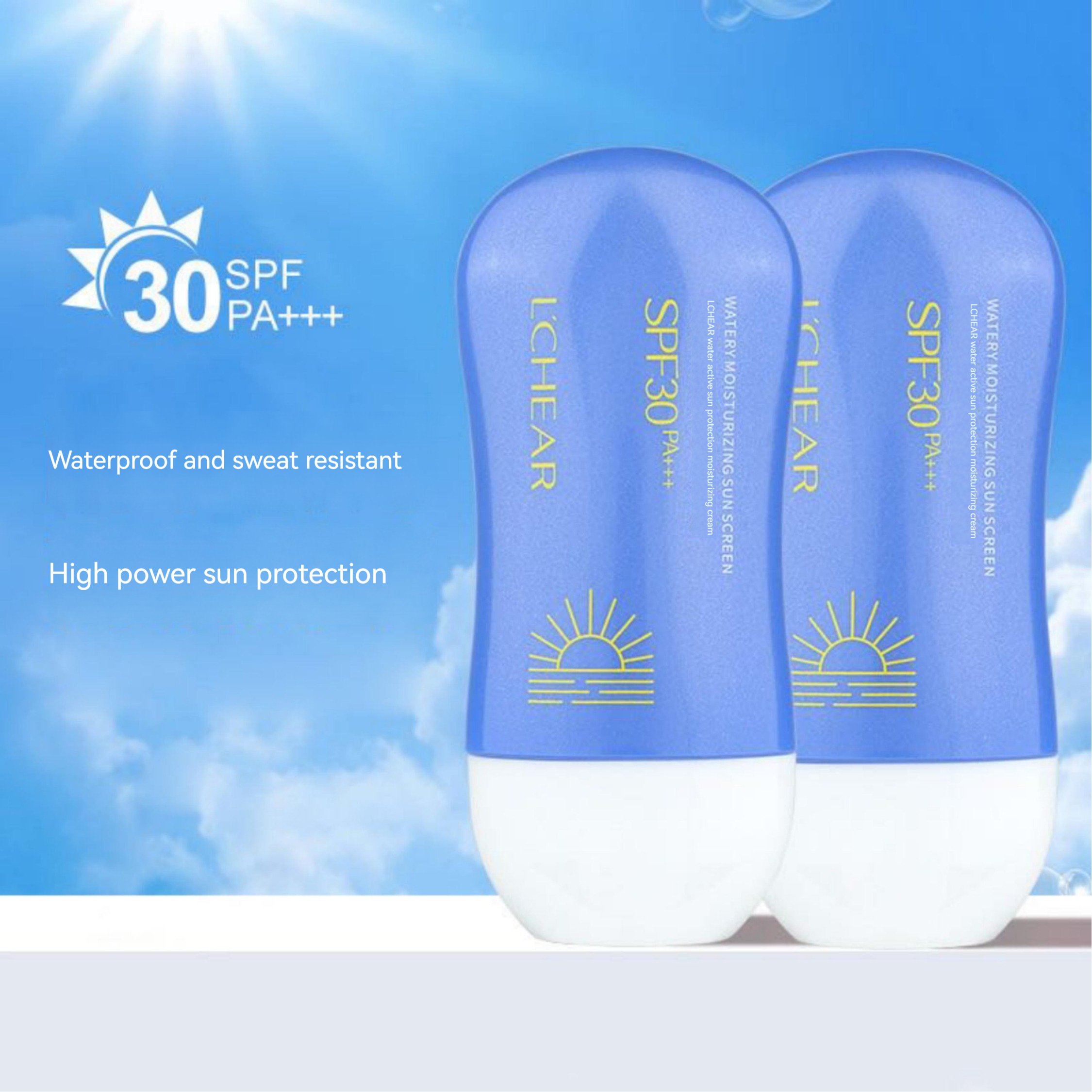 Private Label Wholesale Isolation Sunscreen Organic Cream Essential Sunscreen SPF 30 PA+++ UV Resistant Summer Face Cream OEM