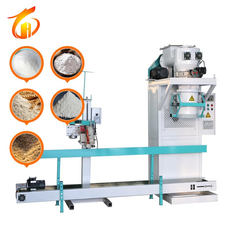 5kg 10kg 25kg 50kg Bag Weighing Filling Chemical Powder Rubber Tile Adhesive Maize Flour Bagging Packaging Machine