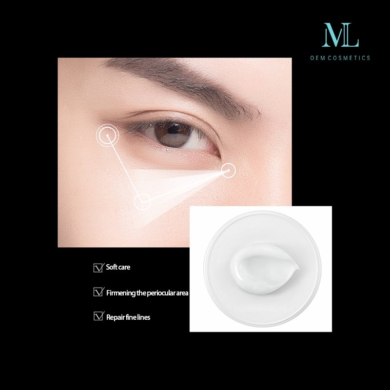 Private label MLXL OEM ODM cosmetic men anti-aging eye cream skin moisturizing repair fine line Niacinamide men eye cream.