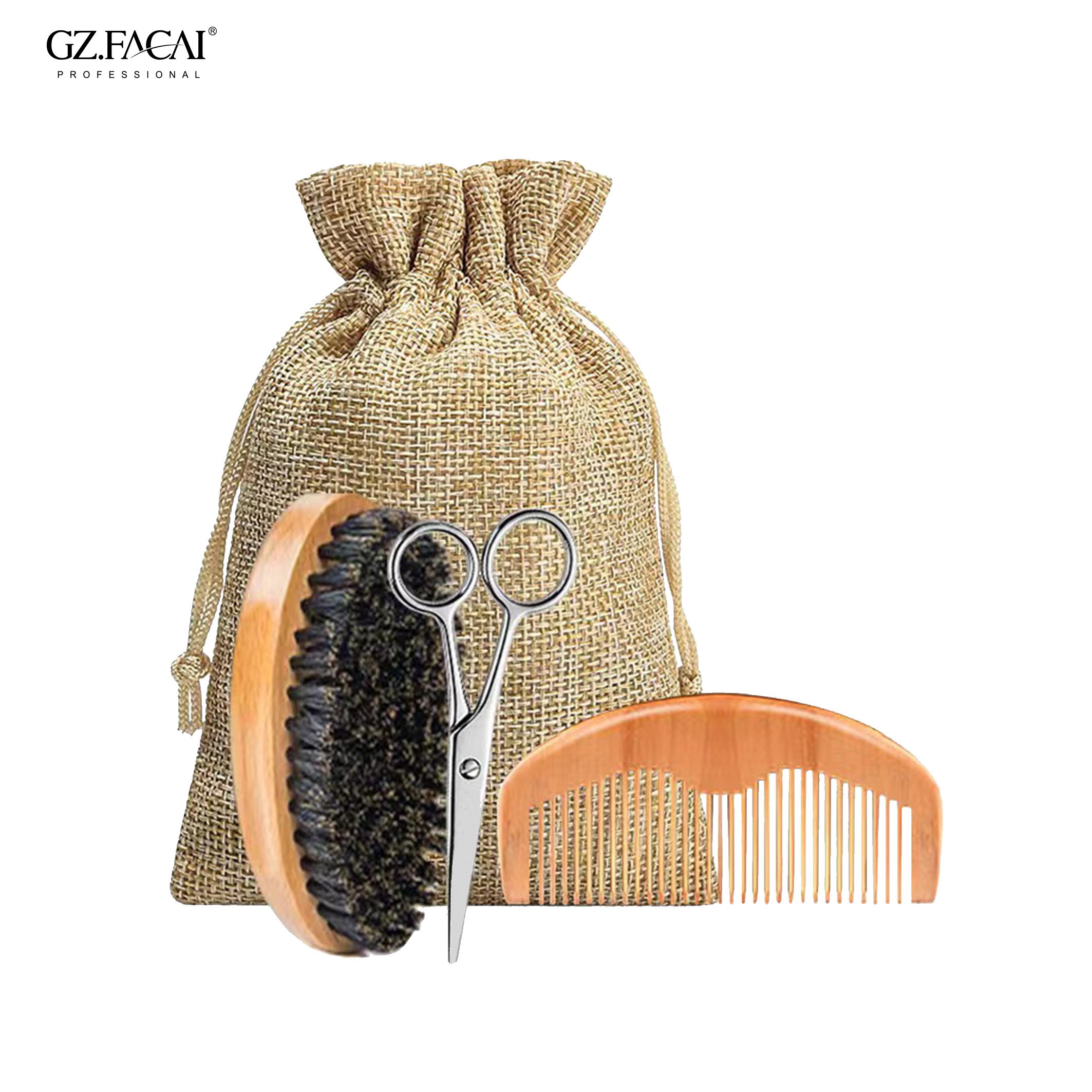 Private Label Upgraded Beard Grooming Kit Conditioner Oil Balm Wash Comb Set Roller Set Beard Pen Long Beard Care Balm For mens