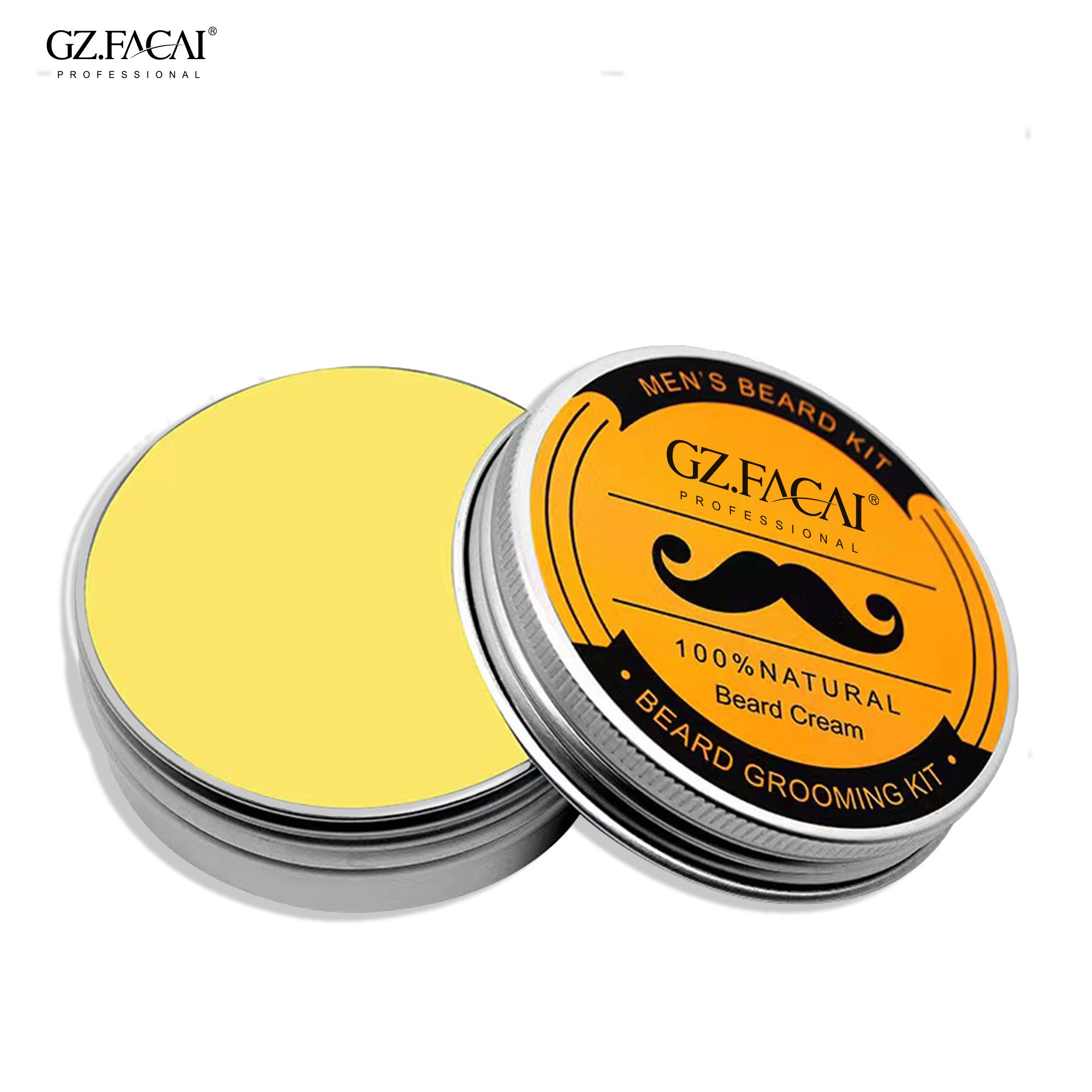 Private Label Upgraded Beard Grooming Kit Conditioner Oil Balm Wash Comb Set Roller Set Beard Pen Long Beard Care Balm For mens