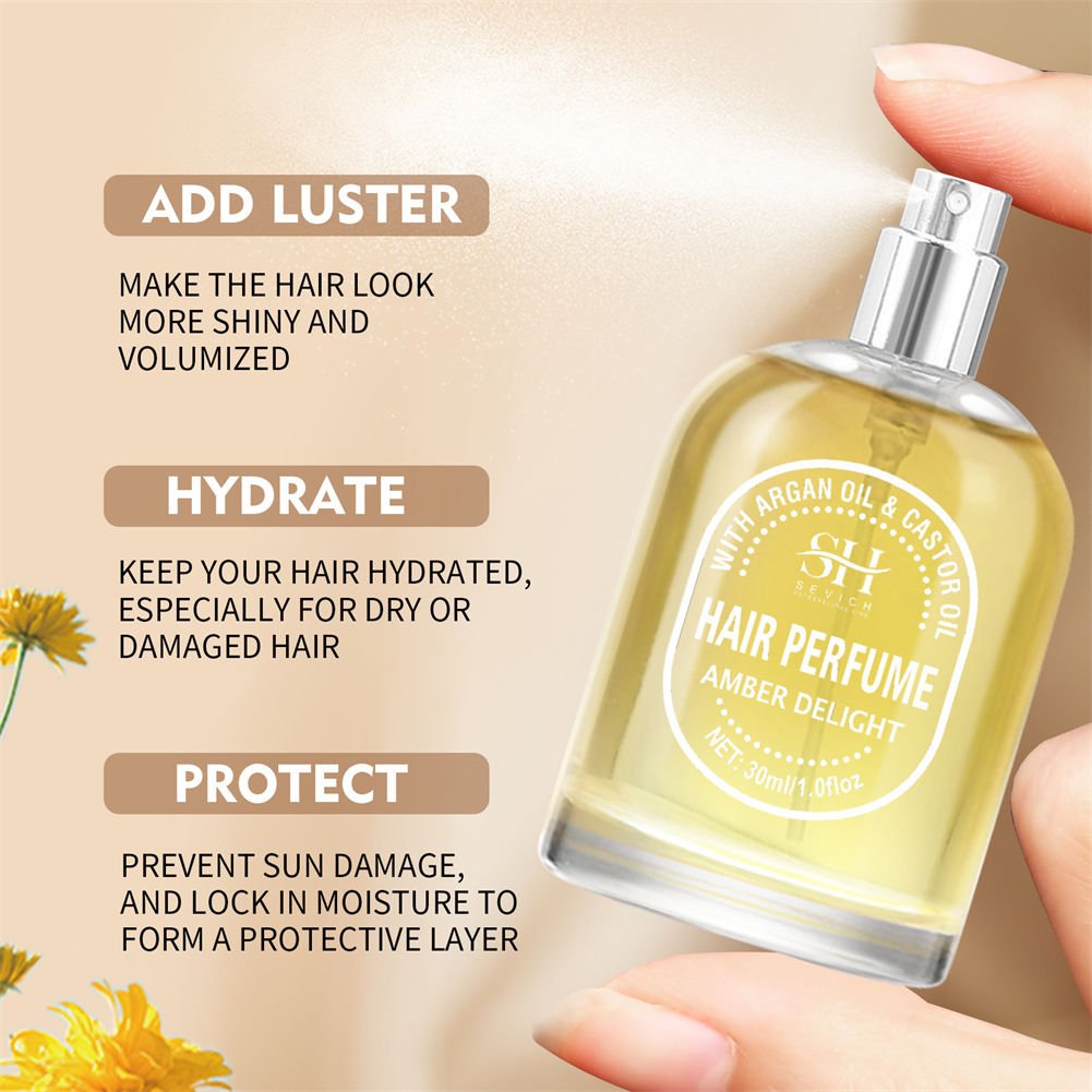 30ml Private Label Natural Ingredient Organic Argan Oil Fragrance Mist Hair Perfume Spray For Makeup
