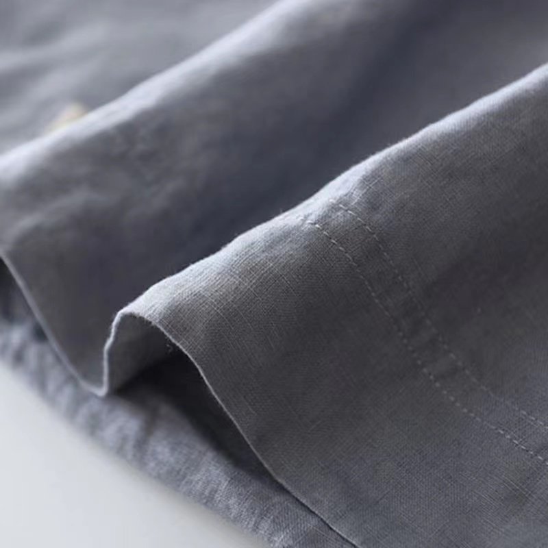 Organic French Flax Plain Dyed Woven Wholesale Washed Softened Lino 110 inch Extra Wide for Fitted Sheet Baby Bed Curtain Linen