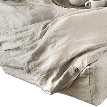 Organic French Flax Plain Dyed Woven Wholesale Washed Softened Lino 110 inch Extra Wide for Fitted Sheet Baby Bed Curtain Linen