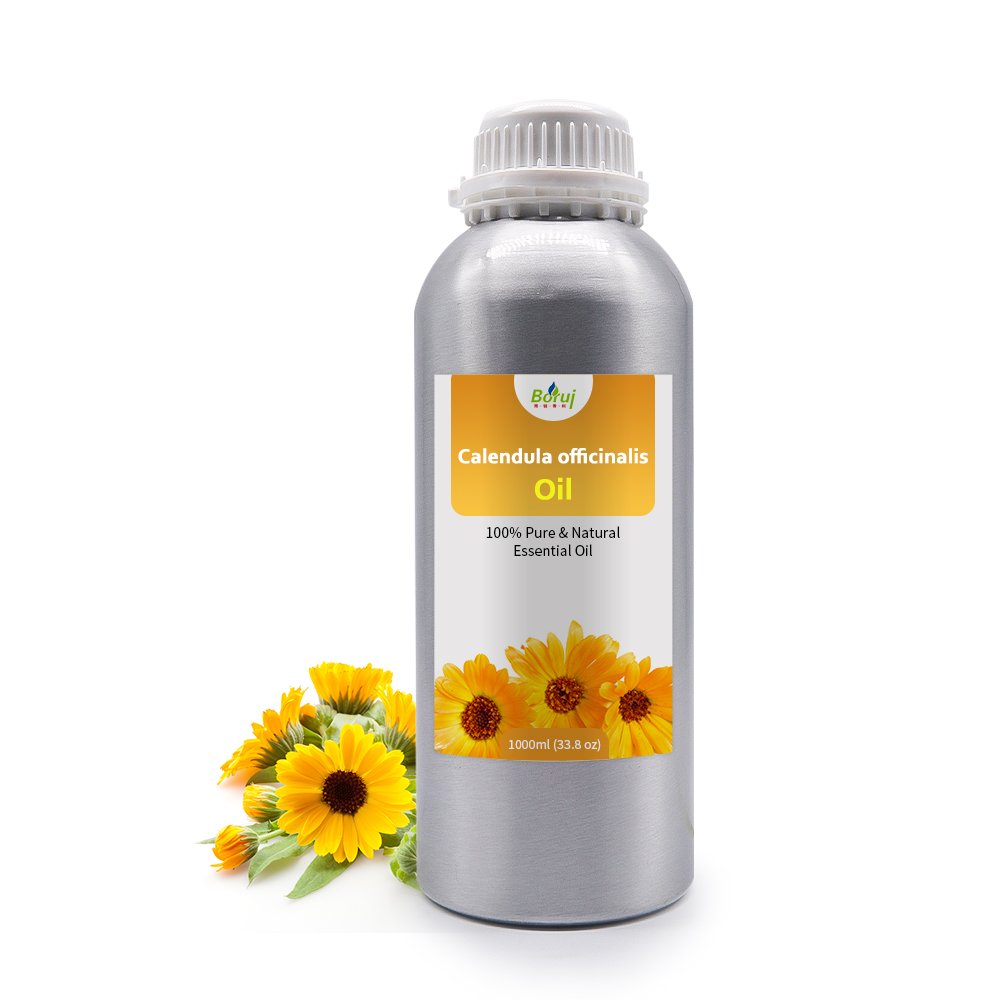China Manufacturer Calendula Officinalis Oil Pure Organic Calendula Oil Bulk Essential Oil For Skin massage