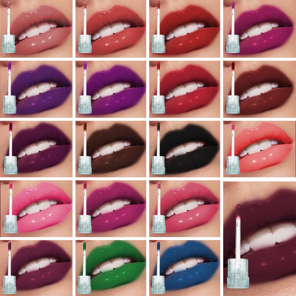 Custom Organic Liquid Cute Lip Gloss Glossy Shiny Vegan Clear Moisturizing Lipgloss Vendor Private Label Lip Gloss