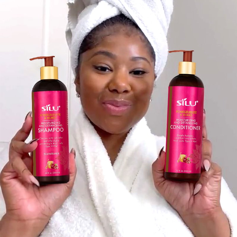 4c hair care set organic african american vegan natural biotin products private label black hair care