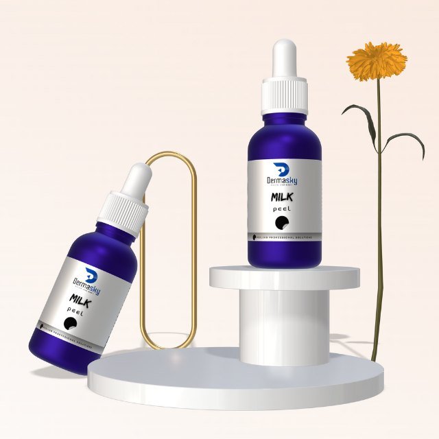 High Quality Authentic Skin Whitening Chemical peel Dermasky Milk peel 30ml bottle for face peeling skin lightening
