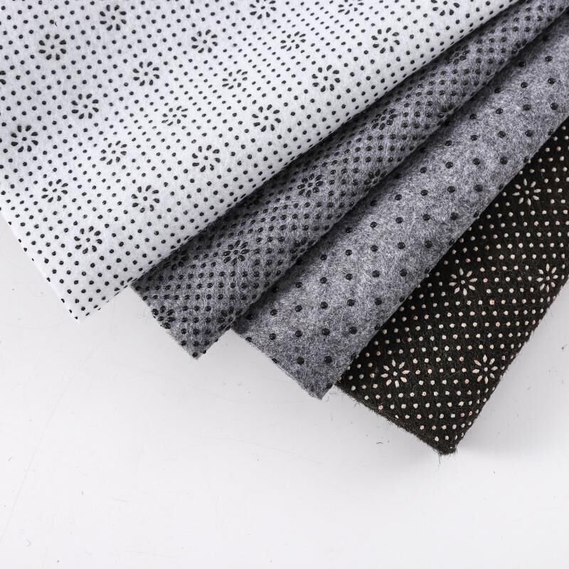 Wholesale Price PVC Dotted, Coated Slipping Felt Needle-punched Non-slip Polyester Underlay Nonwoven Fabric for Carpet Base/