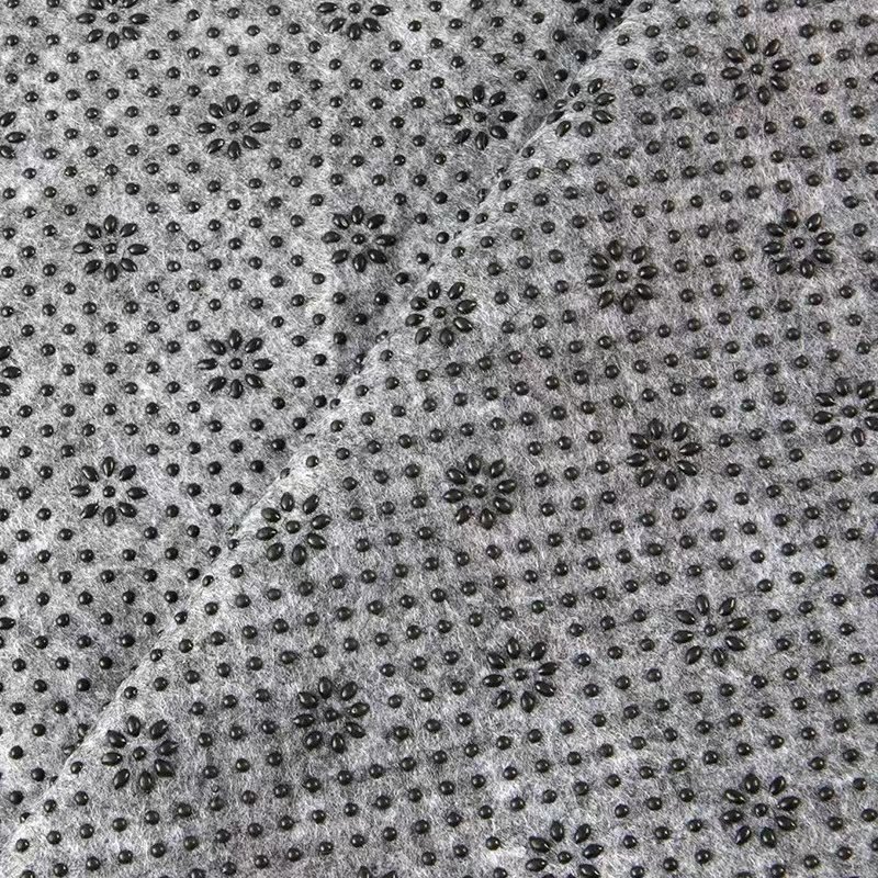 Wholesale Price PVC Dotted, Coated Slipping Felt Needle-punched Non-slip Polyester Underlay Nonwoven Fabric for Carpet Base/