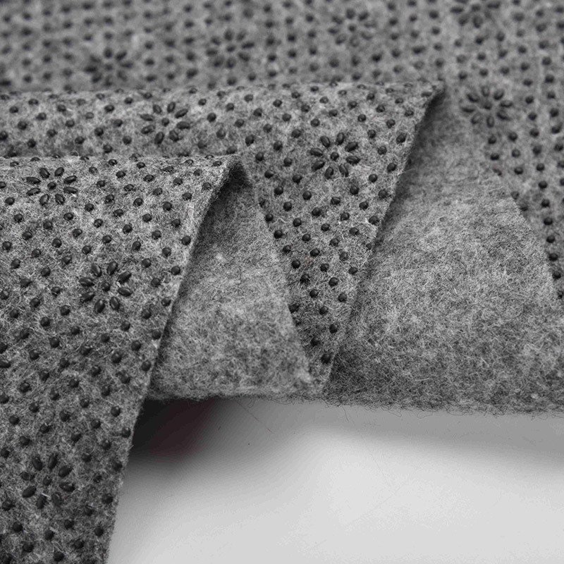 Wholesale Price PVC Dotted, Coated Slipping Felt Needle-punched Non-slip Polyester Underlay Nonwoven Fabric for Carpet Base/