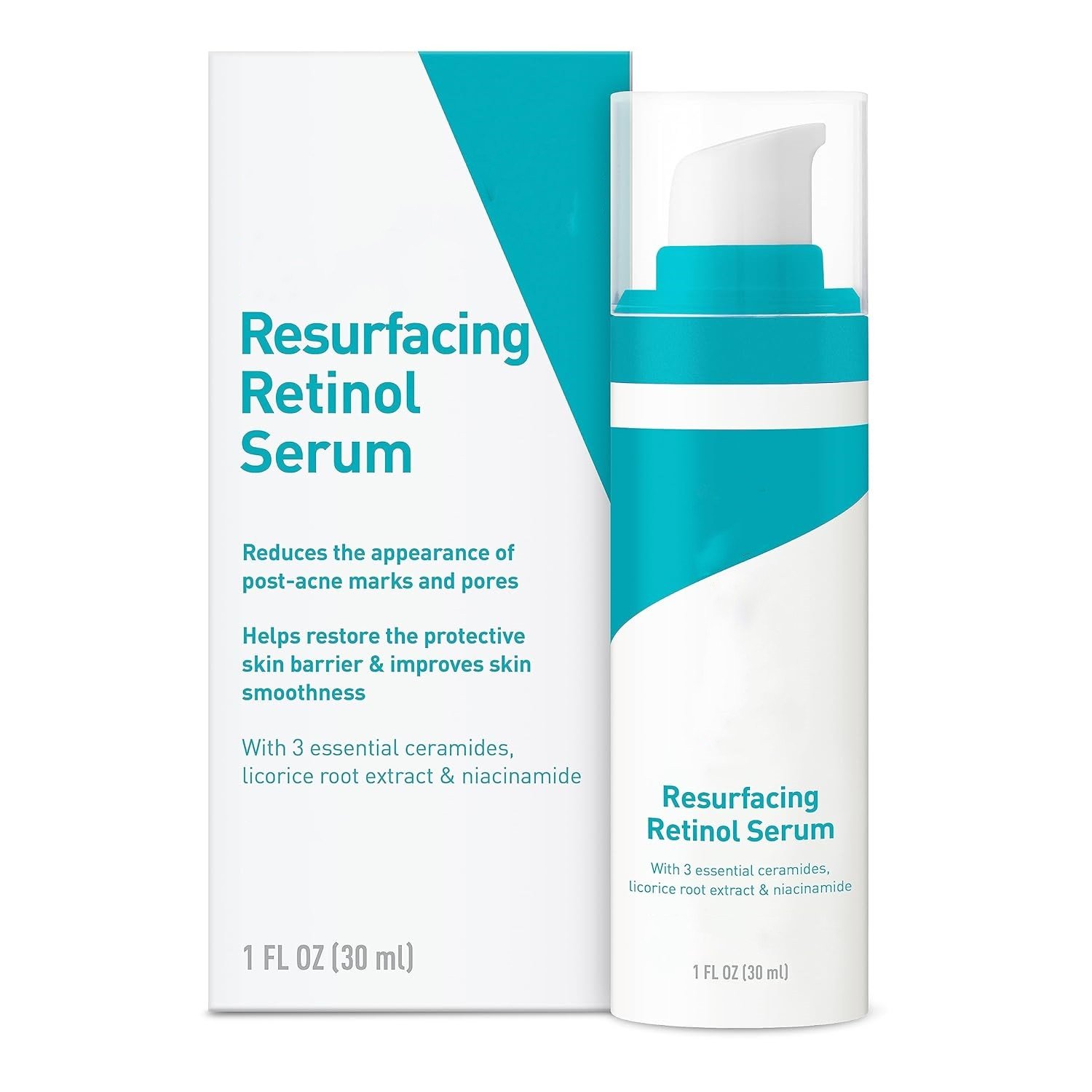 Cerav Retinol Serum for Post-Acne Marks and Skin Texture | Pore Refining Resurfacing Brightening Facial Serum