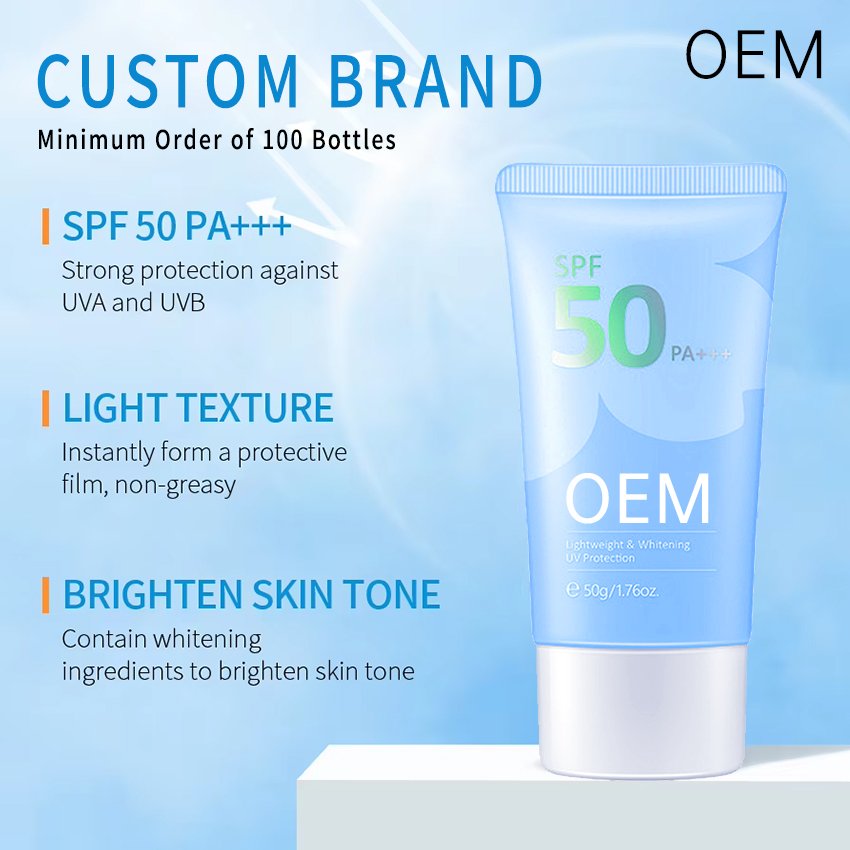 Best Natural Vegetables Sunscreen Lotion Whitening UV Protection Spf 50+ Pa+++ Face Body Moisturizing Sunscreen