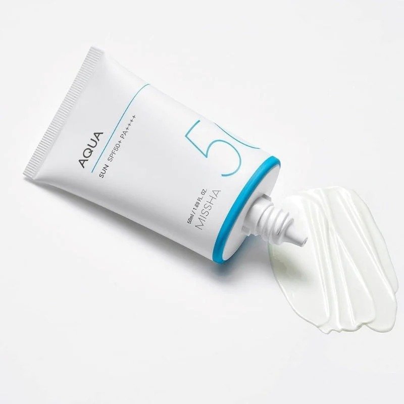 MISSHA Korean Skincare Sunscreen All Around Safe Block AQUA Sun SPF50+ PA++++ - 50ml