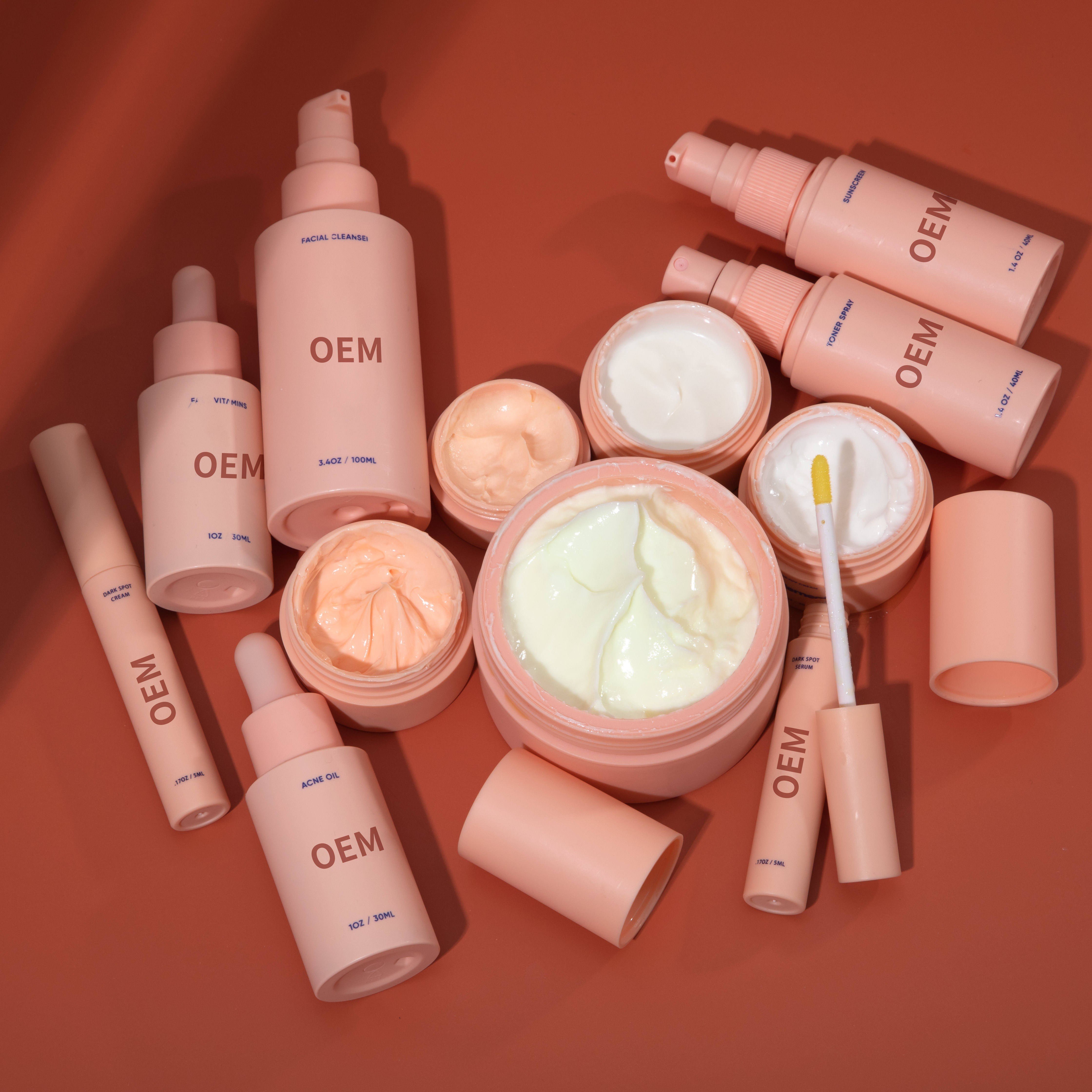 OEM ODM Facial Rejuvenating Whitening Cream Skincare Kit Face Serum Eye Anti Aging Skin Care Set