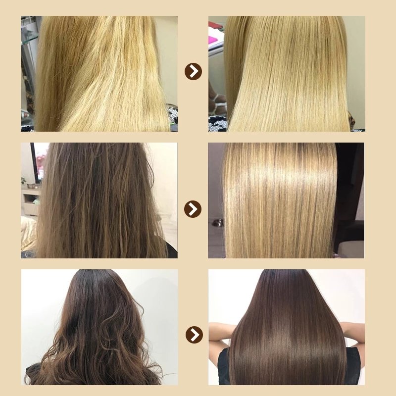 Hair Types Kerati Hair Masc Treatment Repairs Damage Frizz for All 3 in 1 Hair Straightening Cream Shea Butter Cream