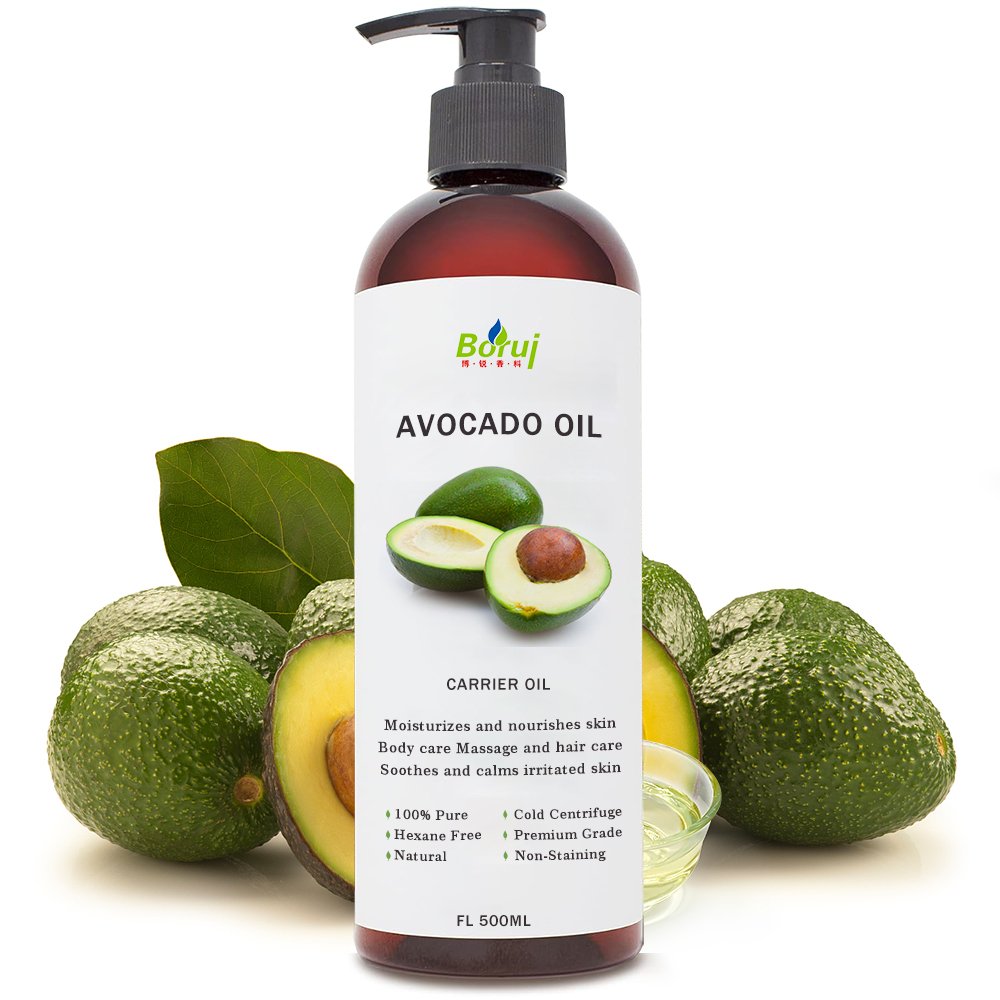 Factory Price Organic Pure Avocado Oil Skin Body Face Carrier Oil