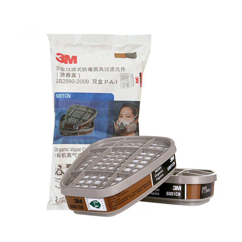 Gas Mask Filter Chemical Activated Carbon Cartridge Anti Dust Painting Spraying Filter Box