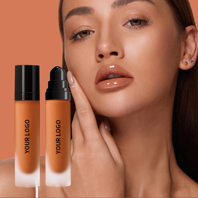 Private Label Oil Control SPF Finish Liquid Foundation Cream Makeup Full Medium Coverage Concealer Waterproof Foundation