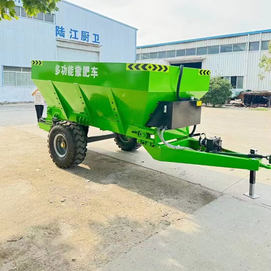 Mobile Tractor Rear Hanging Fertilizer Applicator Farmyard Manure Organic Fertilizer Spreader