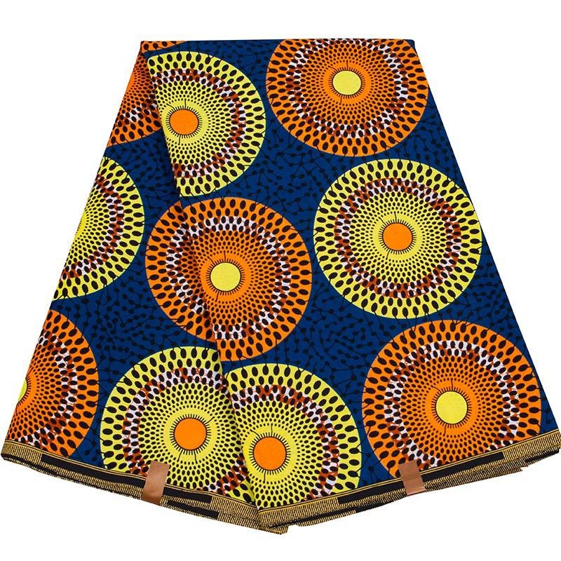 New Innovative Products Design Diamonds Shining Large Waxes 100% Cotton Soft African Wax Custom Digital Printed Dress Fabric