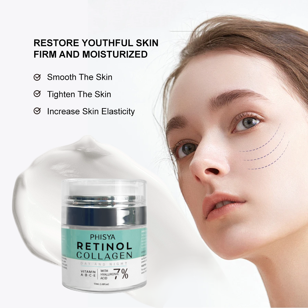 factory directly wholesale low MOQ Retinol face cream anti wrinkle moisturizing firming collagen cream for all people