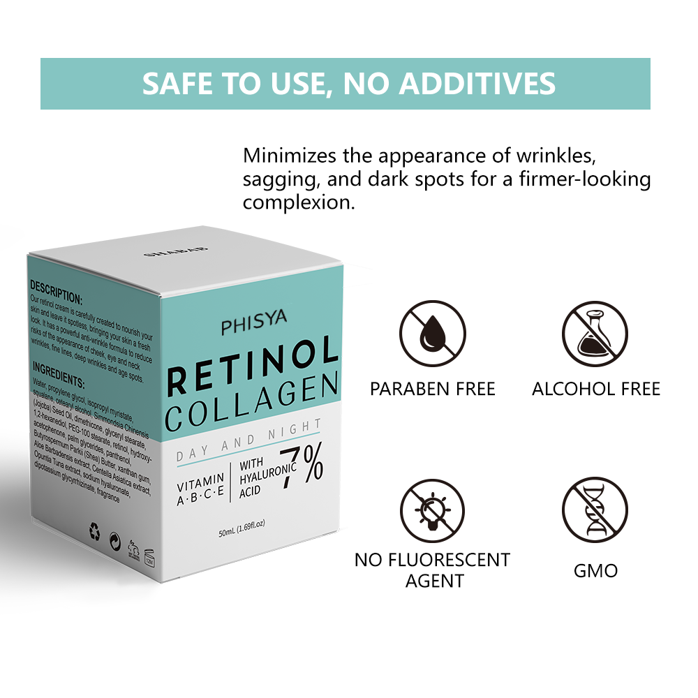 factory directly wholesale low MOQ Retinol face cream anti wrinkle moisturizing firming collagen cream for all people