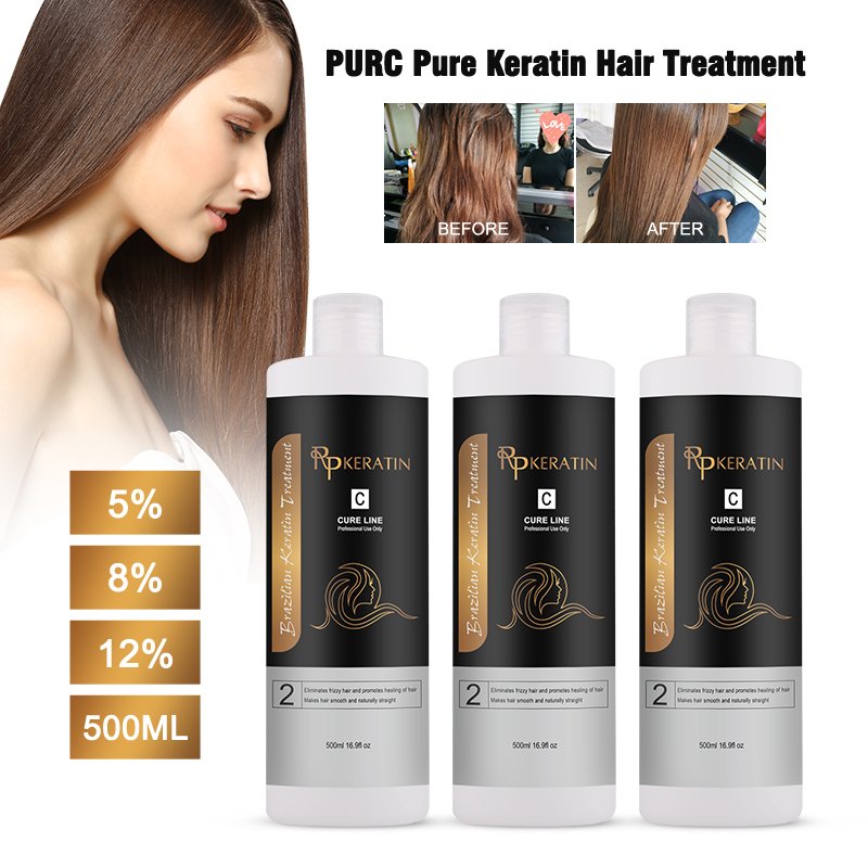 RPKERATIN Home Use Chocolate Brazilian Keratin Smooth Hair Straightening Treatment for damaged hair