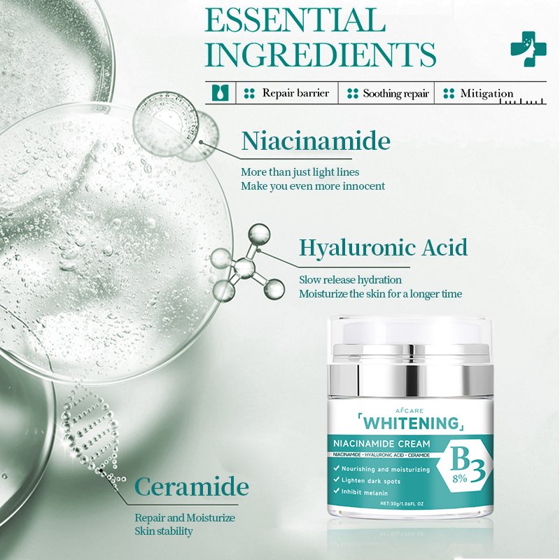 Nicotinamide whitening cream