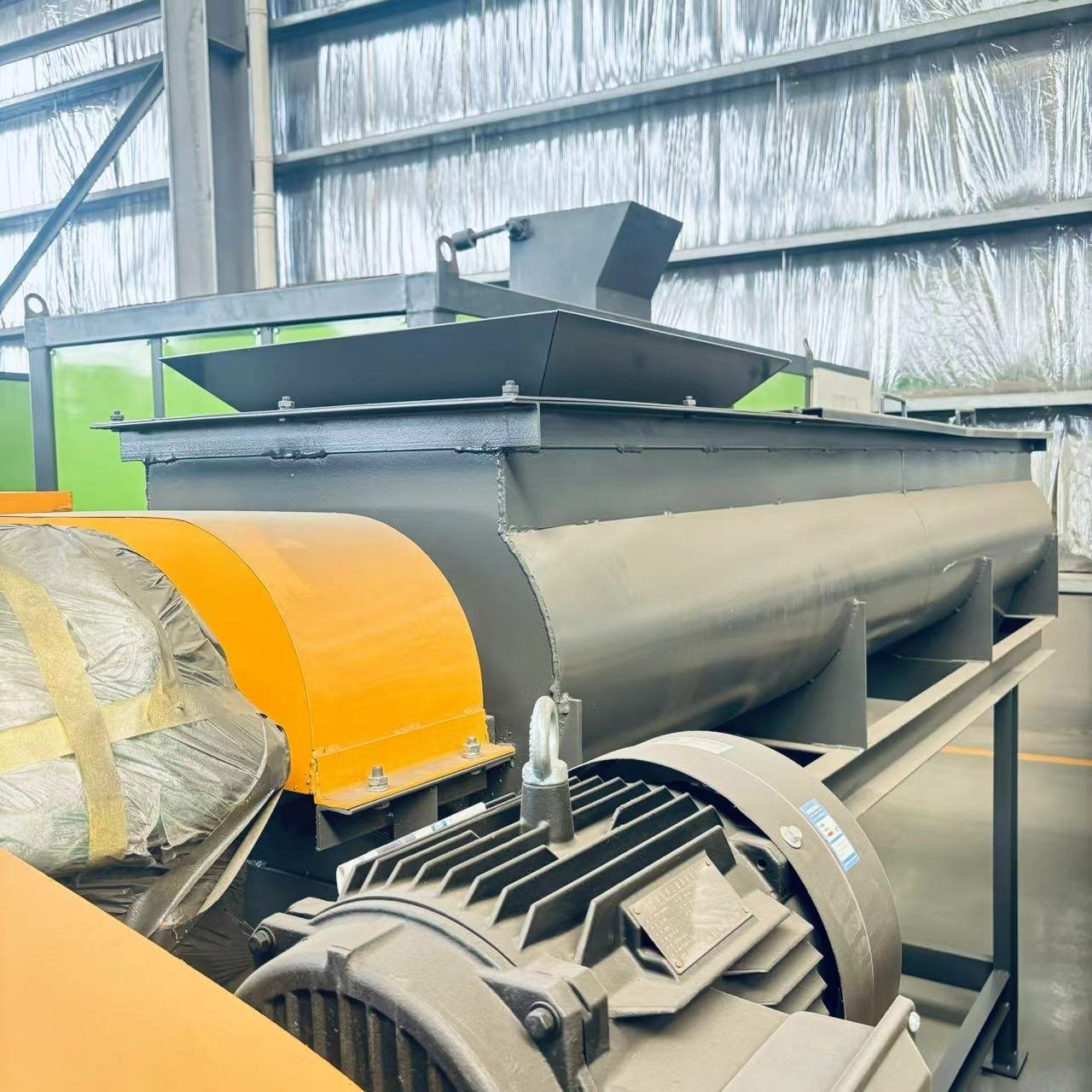 Nutrient soil biaxial mixer organic fertilizer mixing equipment