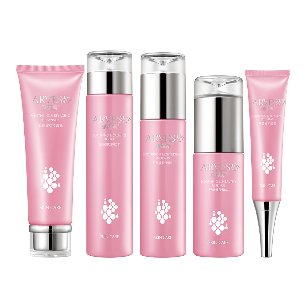 Custom OEM Private Label Korean Adults Skincare Comfort Sensitive Skin Relief Cream Whitening Serum Brightening Rejuvenating